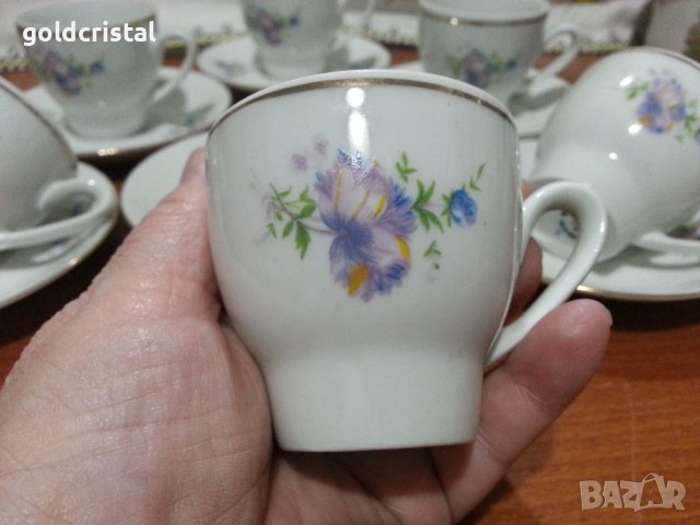 Стар български порцелан чашки за кафе , снимка 2 - Антикварни и старинни предмети - 42963405