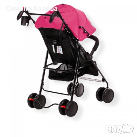✨Лятна количка Zi Caspar - розова и жълта, снимка 3 - Детски колички - 37480628