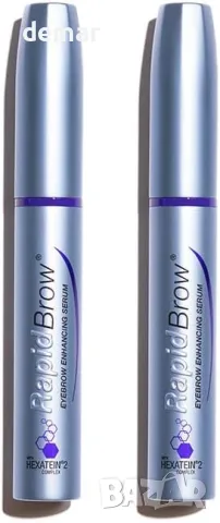 Комплект RapidBrow Duo – Серум за подсилване на веждите, комплекс Hexatein 2, 3 мл (Пакет от 2 бр.), снимка 2 - Козметика за лице - 49793239