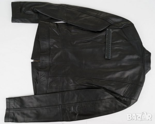 Черно дамско яке от естествена кожа марка Giorgio di Mare - M, снимка 5 - Якета - 33472988