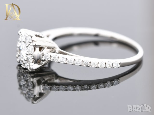 Нов Златен Пръстен с 0.55кт Естествени Диаманти, снимка 6 - Пръстени - 43060563