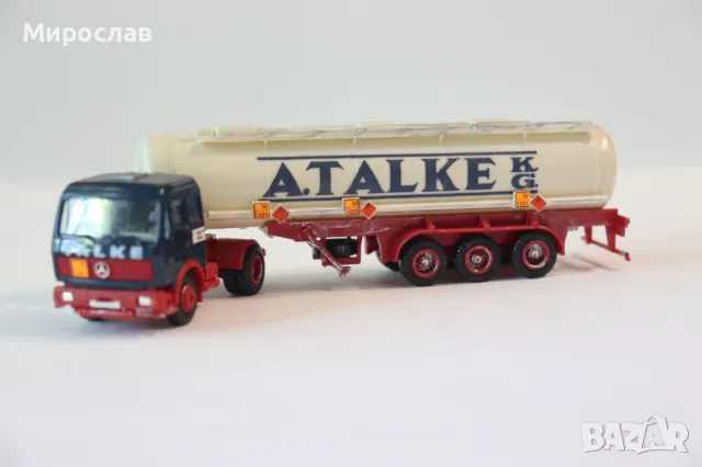 HERPA H0 1/87 MERCEDES СИЛОЗ ЦИСТЕРНА КАМИОН ТИР МОДЕЛ, снимка 8 - Колекции - 50142495