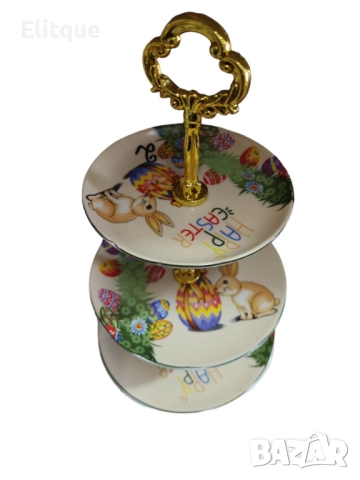 Великденско плато на 3 нива зайче с великденско яйце. Диаметър: 14,18,20см, снимка 6 - Други - 52894868