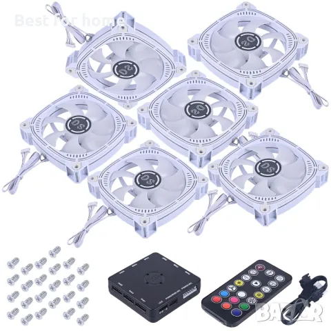 DS адресируеми RGB 120MM LED вентилатори с контролер, снимка 5 - Други - 49230781