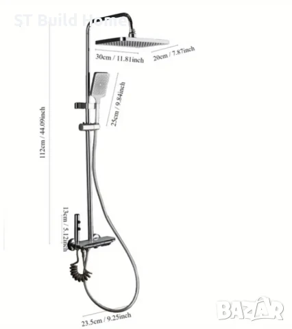 Луксозен душ комплект за баня , снимка 5 - Душове - 51115881