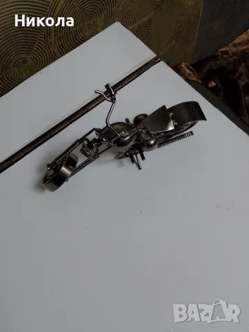 Метална ретро количка, снимка 7 - Антикварни и старинни предмети - 48434813