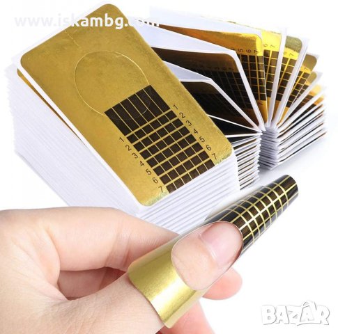 500 Броя Форми за изграждане с гел и акрил - код 3178, снимка 3 - Продукти за маникюр - 33423711