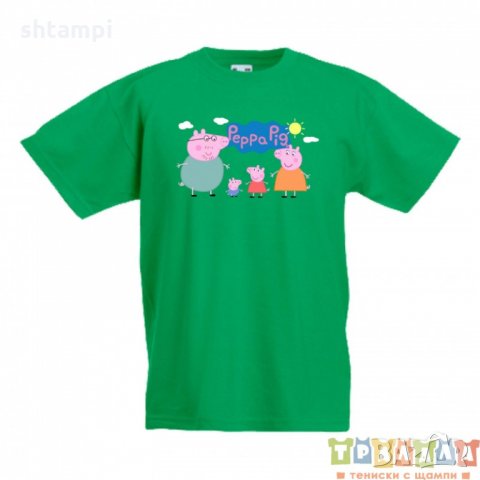 Детска тениска Peppa pig Family 2, снимка 3 - Детски тениски и потници - 33167577