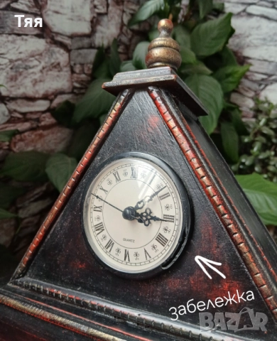 Винтидж дървен часовник , снимка 8 - Антикварни и старинни предмети - 52868853