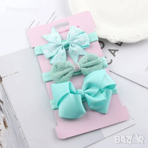 Комплект ленти за глава, снимка 7 - Шноли, диадеми, ленти - 28777813