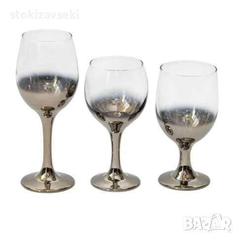 Стъклена чаша с омбре ефект, снимка 1