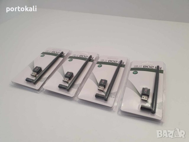 НОВ! Безжичен Wi-Fi адаптер 802.11n, USB 2.0, 600Mbps + диск с драйвери, снимка 2 - Кабели и адаптери - 43136087