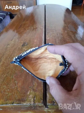 Старо мънистено портмоне #11, снимка 4 - Други ценни предмети - 49405223