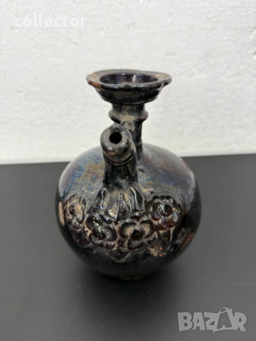 Автентична керамична стомна / съд 19в. №7819, снимка 3 - Антикварни и старинни предмети - 53043765