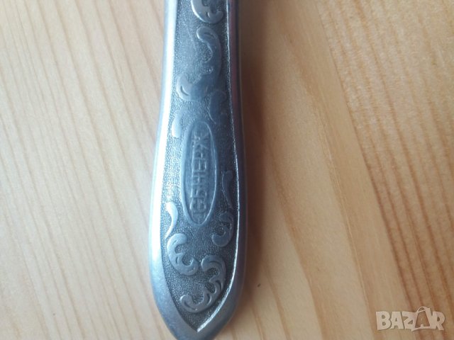 Антикварна старинна вилица с маркировки, снимка 4 - Антикварни и старинни предмети - 27093010