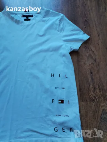 Tommy Hilfiger - страхотна мъжка тениска XL SLIM FIT КАТО НОВА , снимка 6 - Тениски - 50086797