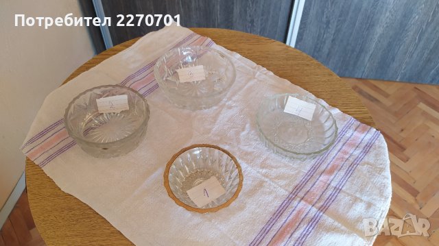 Стъклени и кристални купи за ядки и плодове, снимка 3 - Други - 38965685