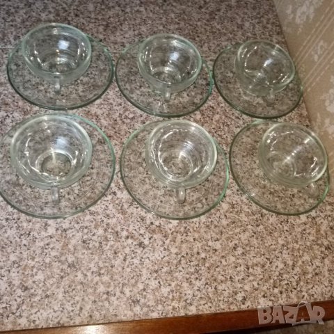 Сервиз за кафе от йенско стъкло , снимка 2 - Сервизи - 43253821