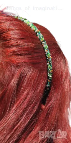 Диадема ръчна изработка, снимка 2 - Аксесоари за коса - 47723203