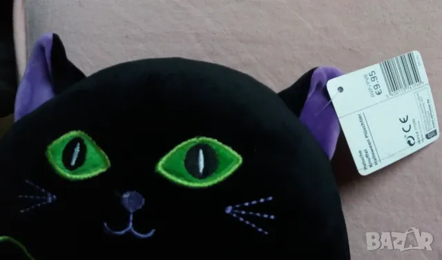 черна плюшена играчка котка, снимка 3 - Плюшени играчки - 48246549