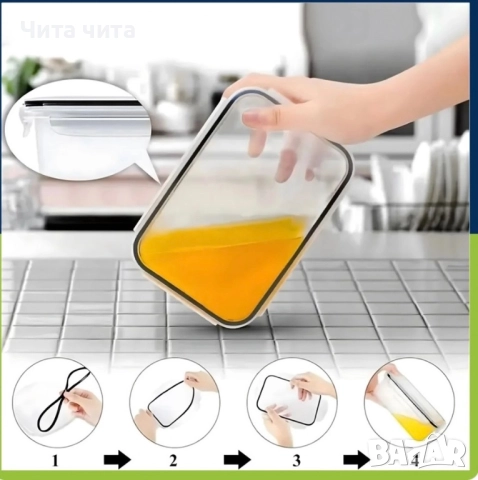 Комплект от 12 кутии за храна за обяд – пластмасови контейнери с капаци, снимка 10 - Кутии за храна - 52860403