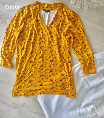 Tom Tailor блузка на цветя S, снимка 2 - Блузи с дълъг ръкав и пуловери - 32269283