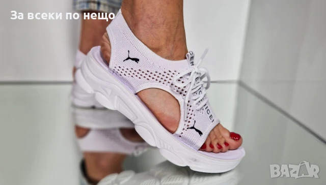 Puma Дамски Спортни Ежедневни Сандали С Връзки Пума От 36 До 41 Номер - Бели Или Черни Код P843, снимка 6 - Сандали - 50834852
