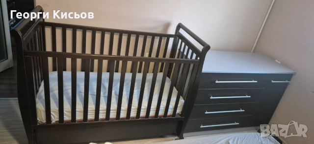 Кошара - дървена, масив, венге, 120/60 много запазена