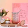 Комплект грижа за жена спа подарък за празник, осми март, рожден ден 10 части - Розов, снимка 4