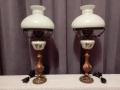 Комплект от две старинни лампи - лампа, снимка 1