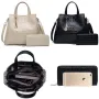 Чанта и портфейл. Цвят: Черен, Бял., снимка 1