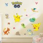 Покемон Пикачу Pokemon стикер лепенка за стена или гардероб детска самозалепващ, снимка 1 - Други - 27293696