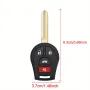 Кутийка за ключ с 4 бутона и острие за Nissan Note, Micra, Juke, Duke, Pathfinder, NV и др., снимка 4