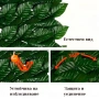 Ограда от зелени листа - панел за уединение с реалистичен вид 3 x 0,5м, снимка 8