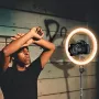 AIXPI 10” LED димируем ринг, трипод/DSLR/държач за телефон/стрийминг/снимане/3 режима/10 нива, снимка 12