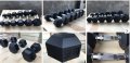 Дъмбели dumbells set 5- 30 kg total 385 kg шестограмни хекс гири, снимка 1 - Фитнес уреди - 33472670