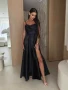 💎Дълги сатенени рокли с камъни , снимка 4