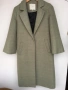 Вълнено палто цвят светла мента със сиви отенъци, М, снимка 1