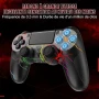 контролер за PS4,RGB безж контролер Pro контролер с LED светлина,3.5 мм аудио жак,двойна вибрация, снимка 8