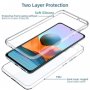 Прозрачен 360 Градуса Кейс за Xiaomi Redmi Note 10 5G Супер Защита, снимка 6