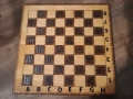 Дървен Пирографиран шах , снимка 6
