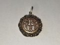 Стара сребърна висулка със злато, снимка 2