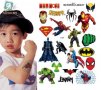 Avengers iron man Хълк Батман Спайдърмен Супермен голям лист татос татуировка временна детска, снимка 1 - Други - 32502083