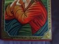 Икона Исус Христос 300х205мм дърво темпера сертификат Огнян Механджиев, снимка 4