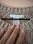 H&M Бежов дамски пуловер със сребърни нишки XS размер , снимка 5