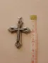 Много красив голям сребърен кръст със циркони проба925, снимка 14