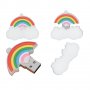 Флашка 32 гб във формата на Облак с дъга , USB флаш памет , снимка 2