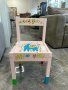 Рисувано дървено детско столче, снимка 1 - Мебели за детската стая - 43506820