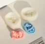 3D 2 вида Спящо бебе момче момиче Силиконов молд форма за свещи гипс сапун смола фондан , снимка 3