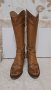 Дамски ботуши естествена кожа цвят камел 38 номер, снимка 3